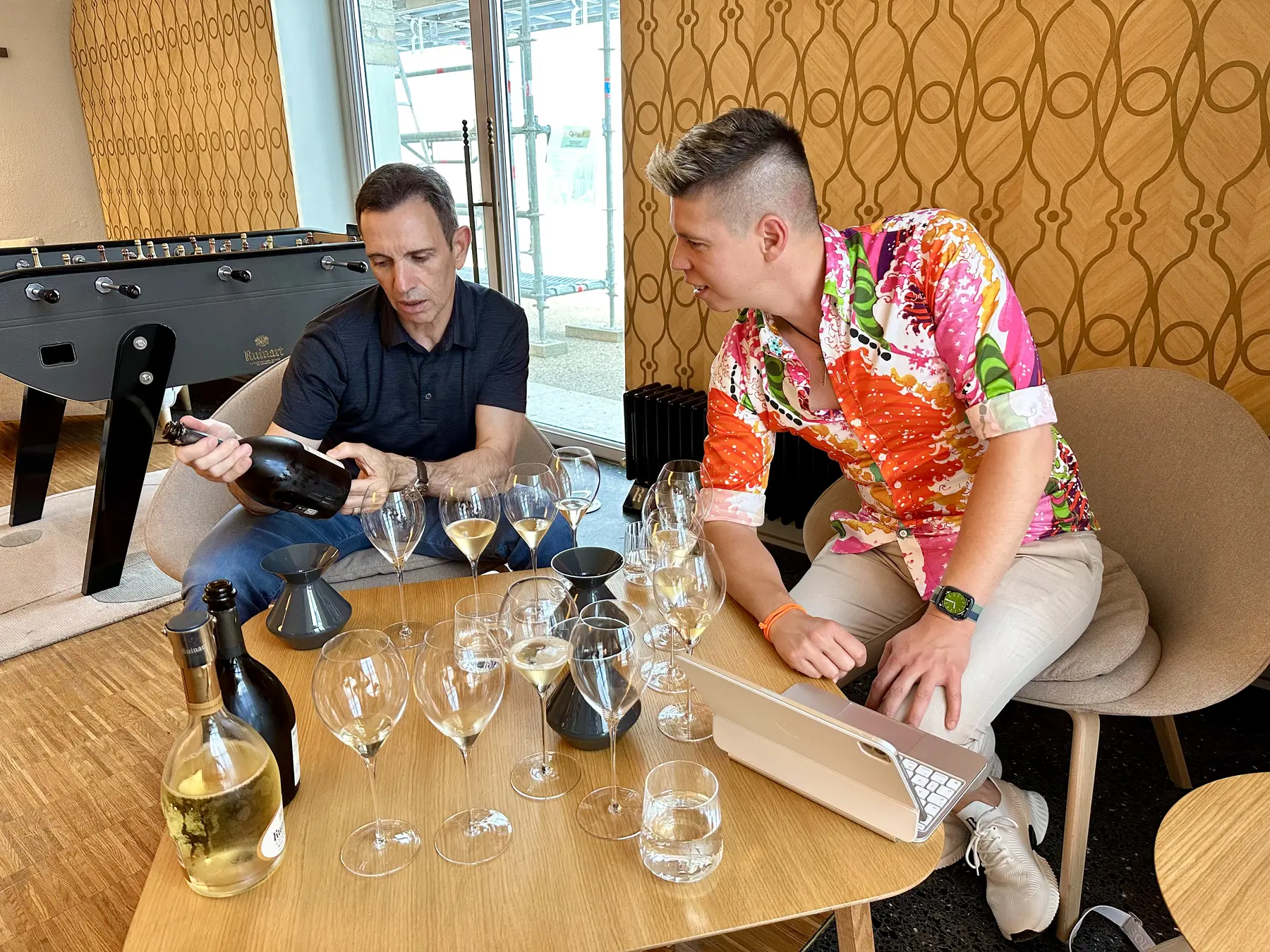 Frédéric Panaïotis, cellar master, Champagne Ruinart, with Mate Hajdu, 2024