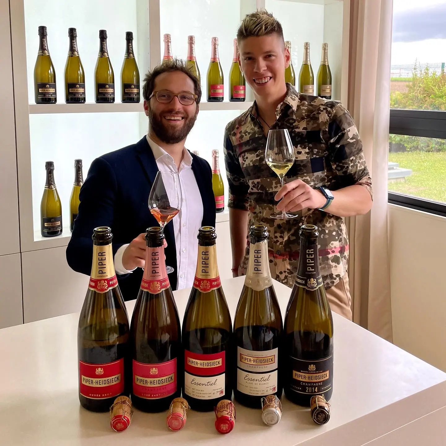 Émilien Boutillat, cellar master, Champagne Piper-Heidsieck, with Mate Hajdu, 2023