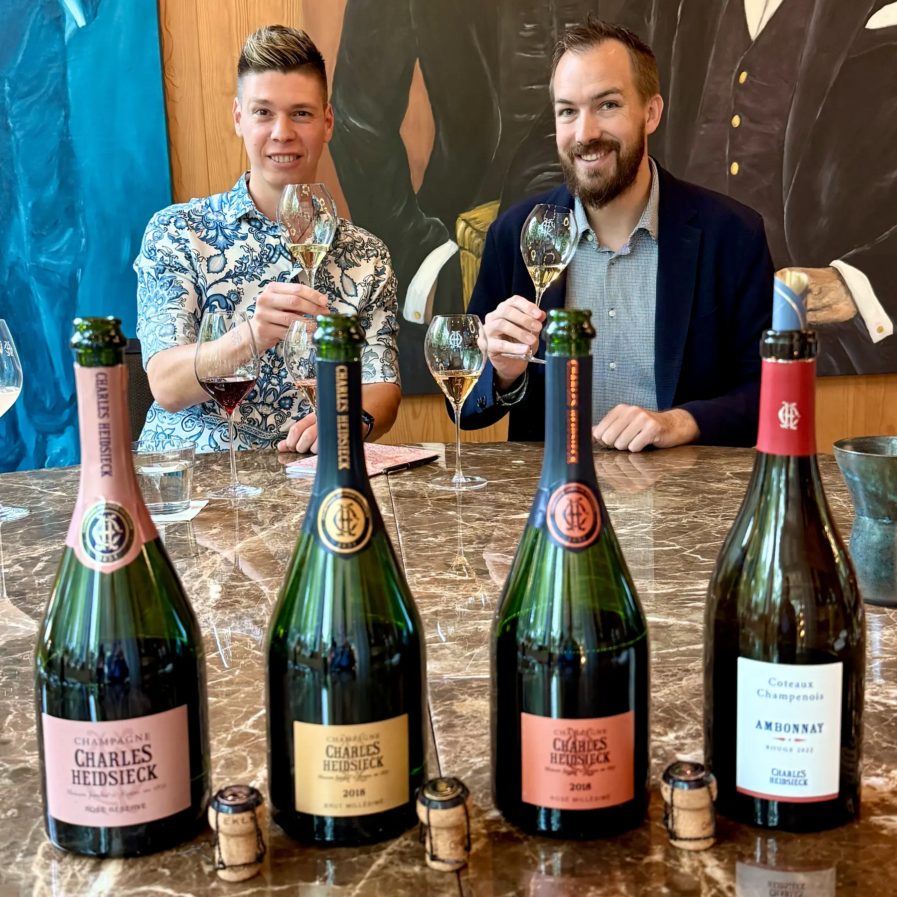 Émilien Erard, cellar master, Champagne Charles Heidsieck, with Mate Hajdu, 2025