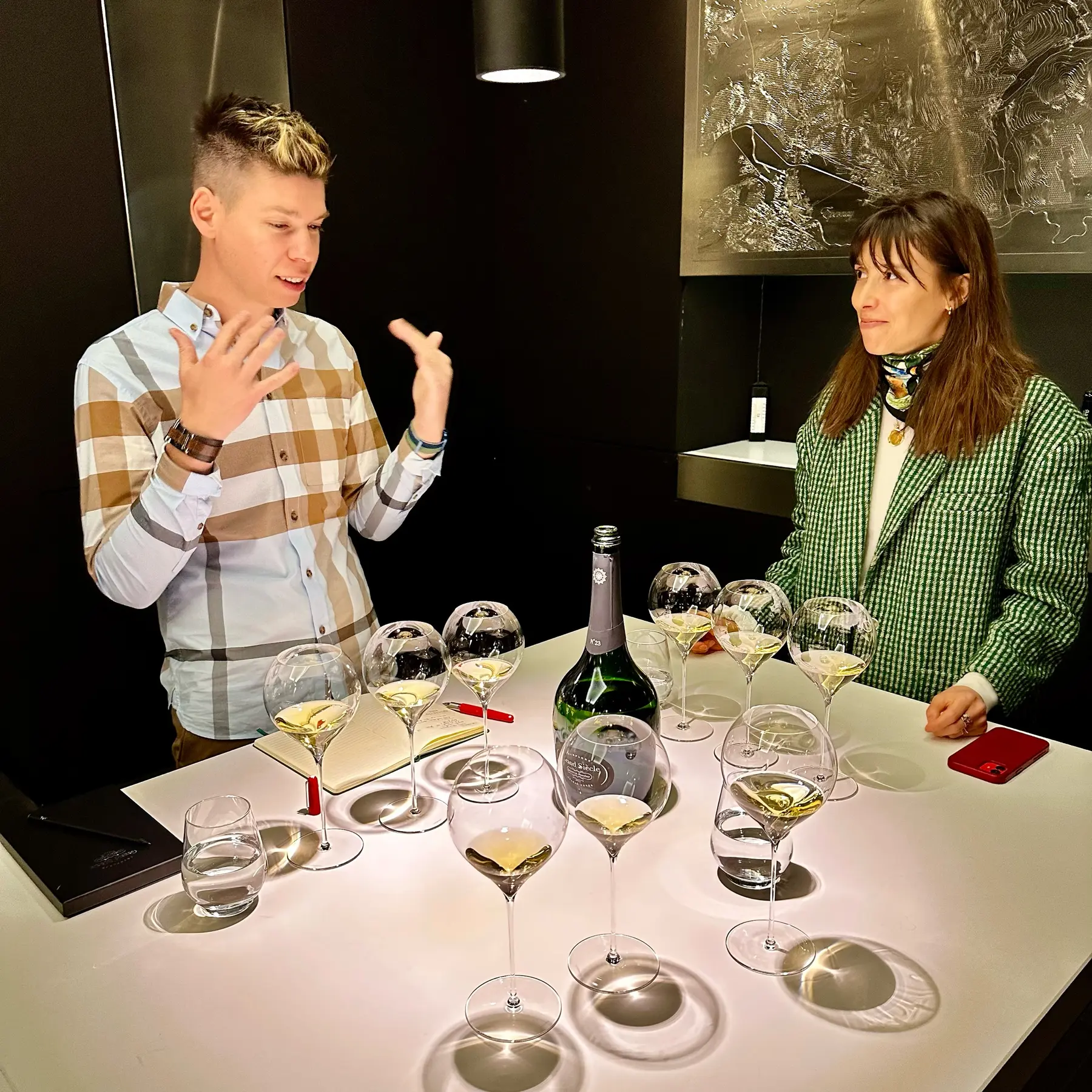 Lucie Pereyre de Nonancourt, fourth generation of the family, Champagne Laurent-Perrier, with Mate Hajdu, 2024
