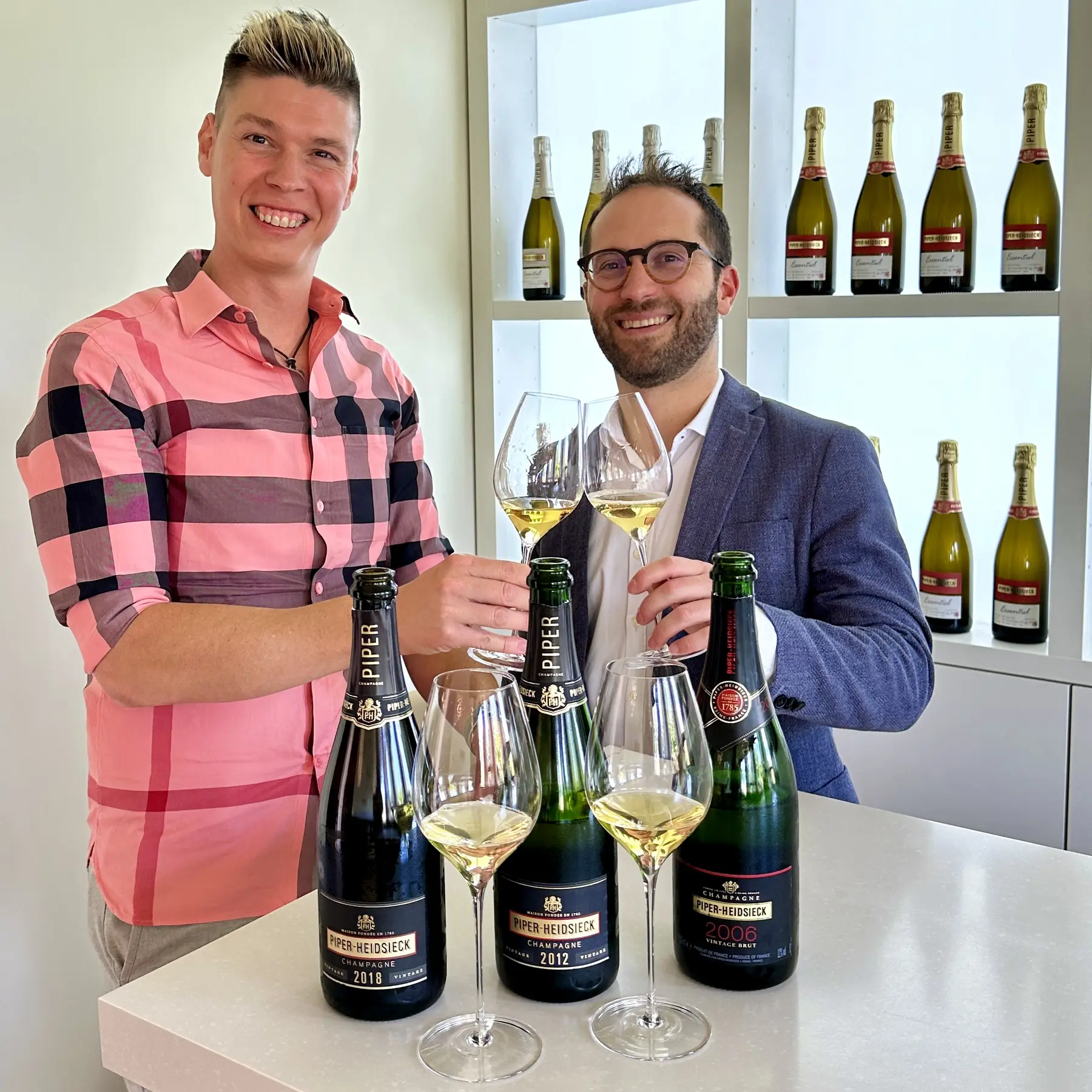 Émilien Boutillat, cellar master, Champagne Piper-Heidsieck, with Mate Hajdu, 2024