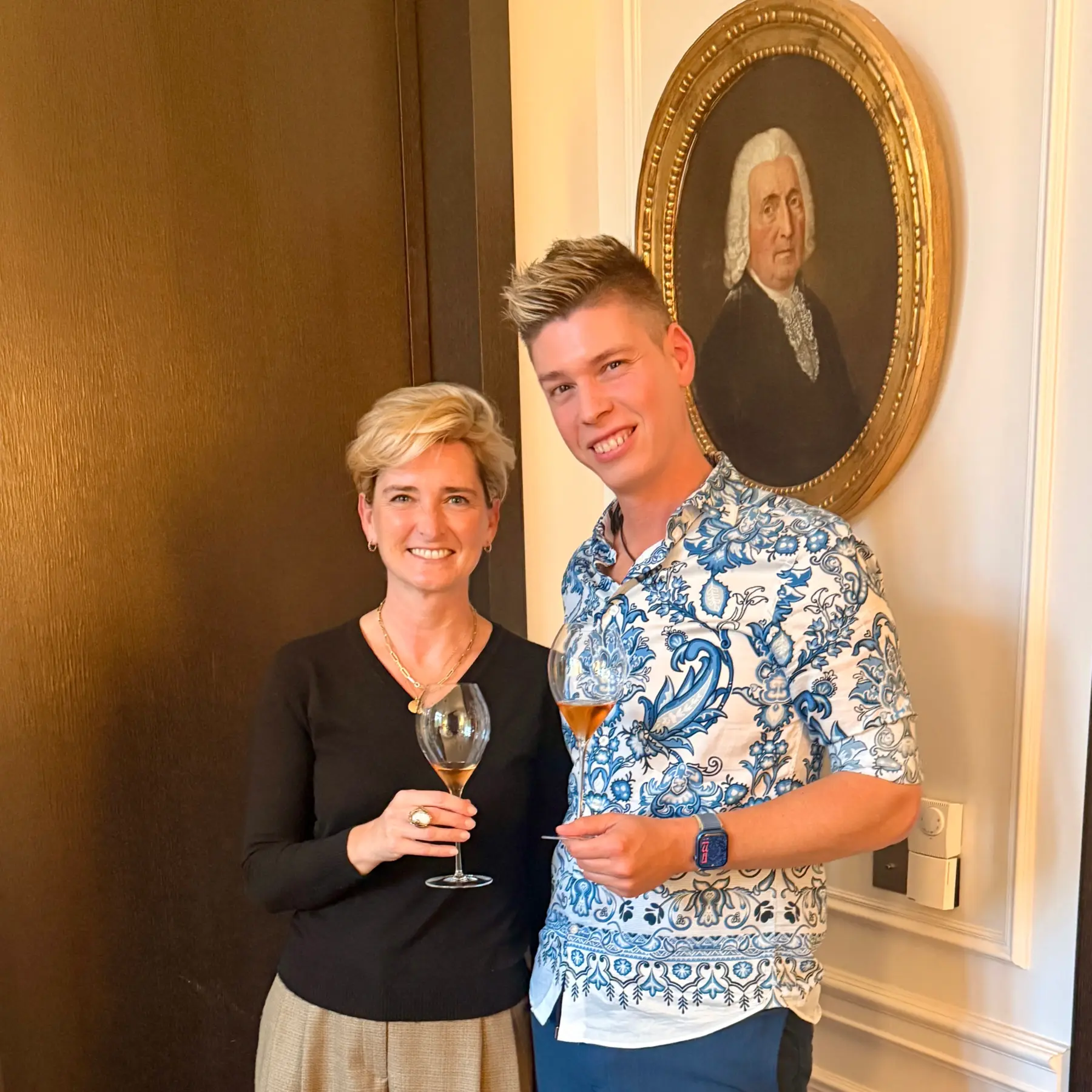 Florence Boubée, winemaker, Champagne Ruinart, with Mate Hajdu, 2025